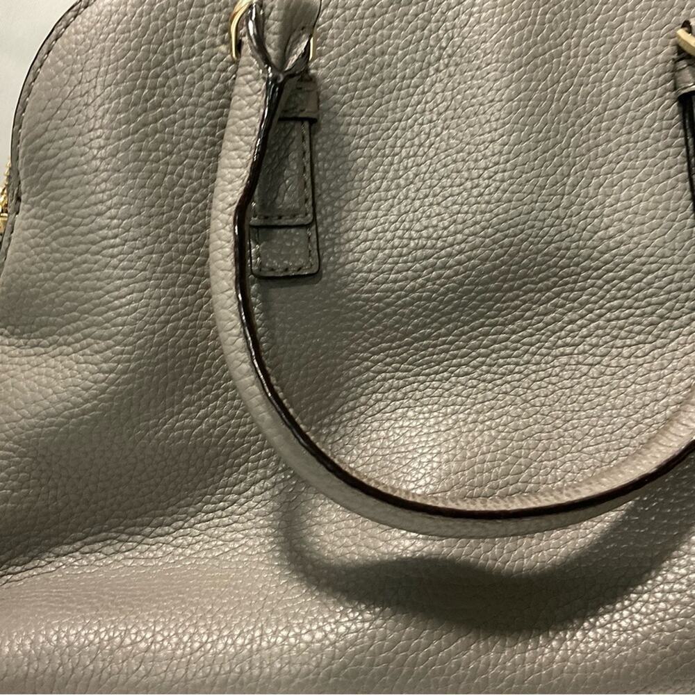 Kate Spade Jackson Street Lottie Leather Handbag Purse Crossbody Gray Classic - Picture 10 of 15